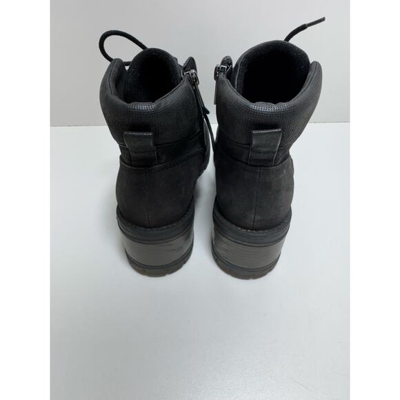 B52 By Bullboxer Devin Wedge Boots Sz 11 Black 595 Moto Combat Original Style - Picture 3 of 9